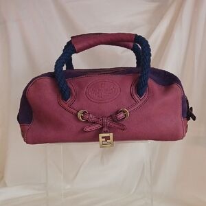 FENDI Nwt Purpletri Colorrope Strap Satchel Bag.